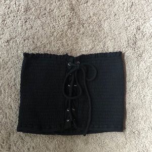 Forever 21 Black Laced Tube Top